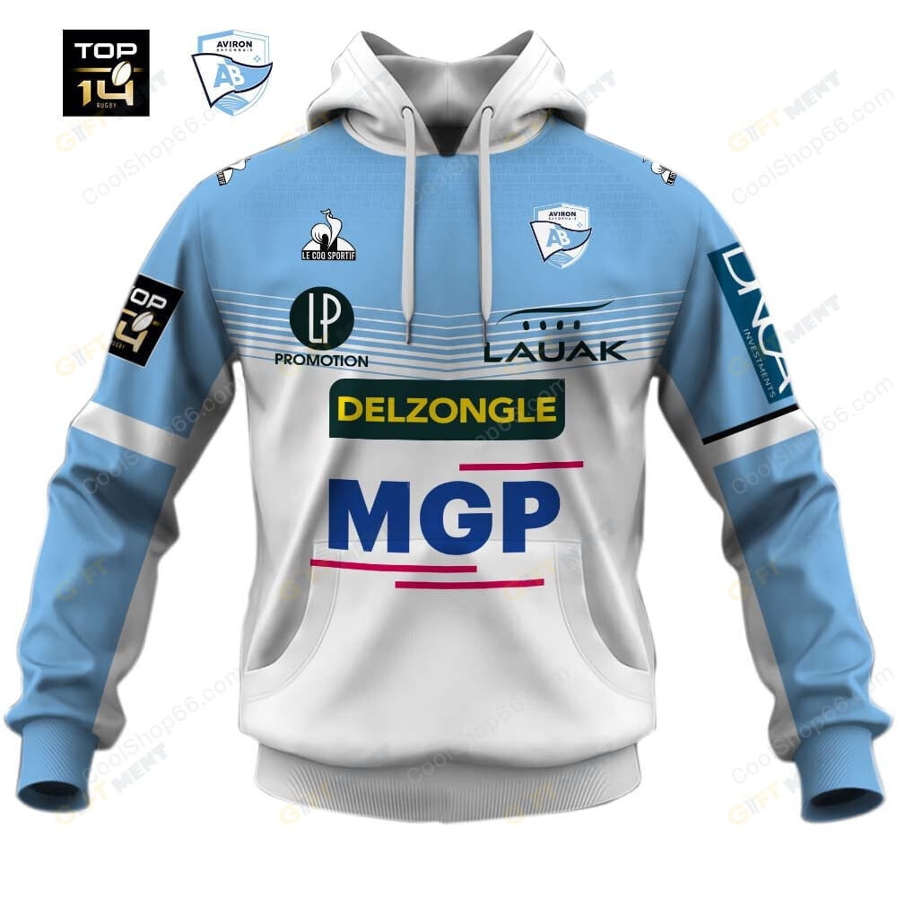 Aviron Bayonnais Top 14 Home Jersey Style Shirts | 3D Apparel Hoodie, Kid Hoodie, T Shirt, Zip Hoodie, Sweatshirt