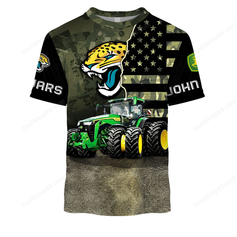 Jacksonville Jaguars x John Deere Hoodie | Funny Green Character Premium Hoodie