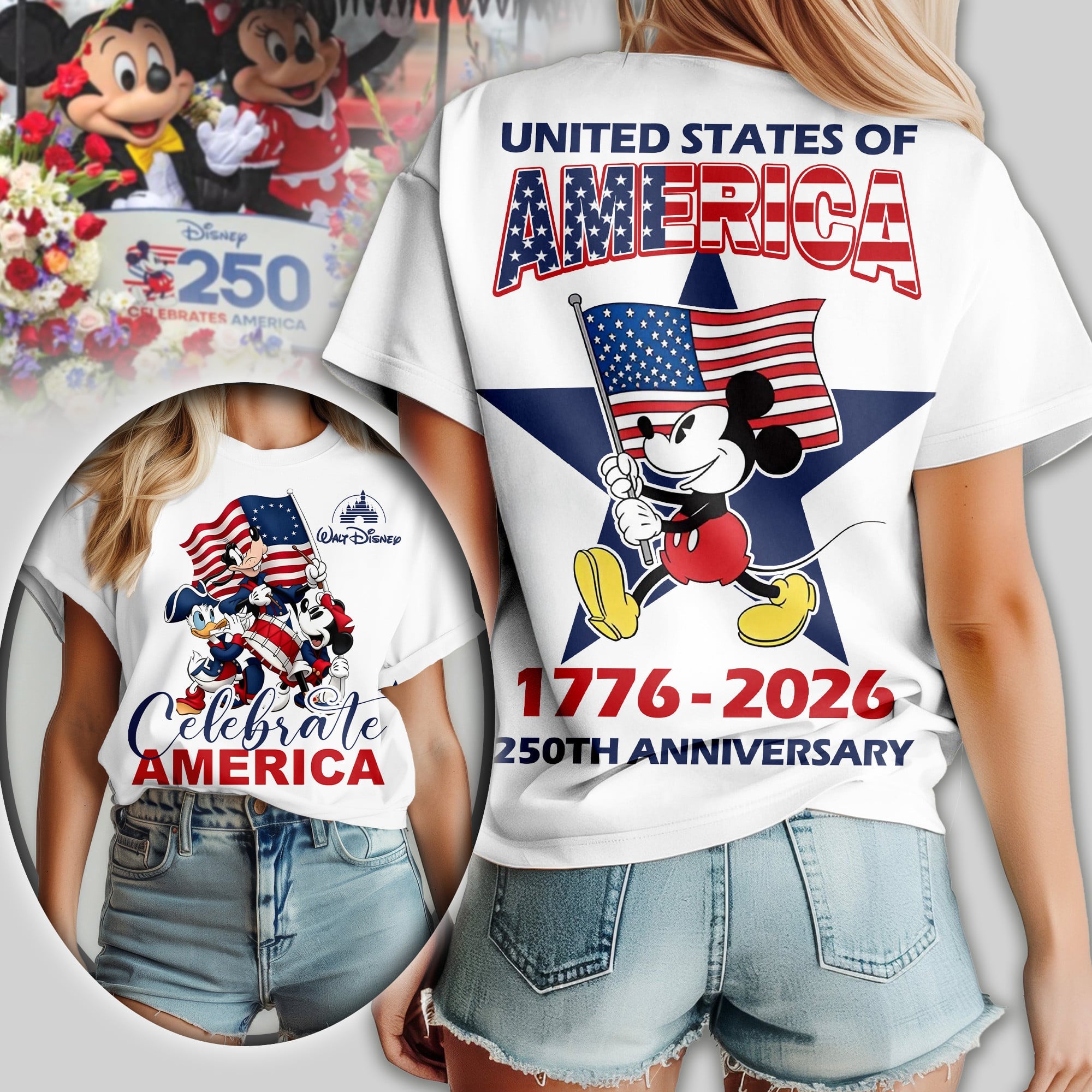 Premium MCK 250th Anniversary Celebrate America 3D Shirt TD