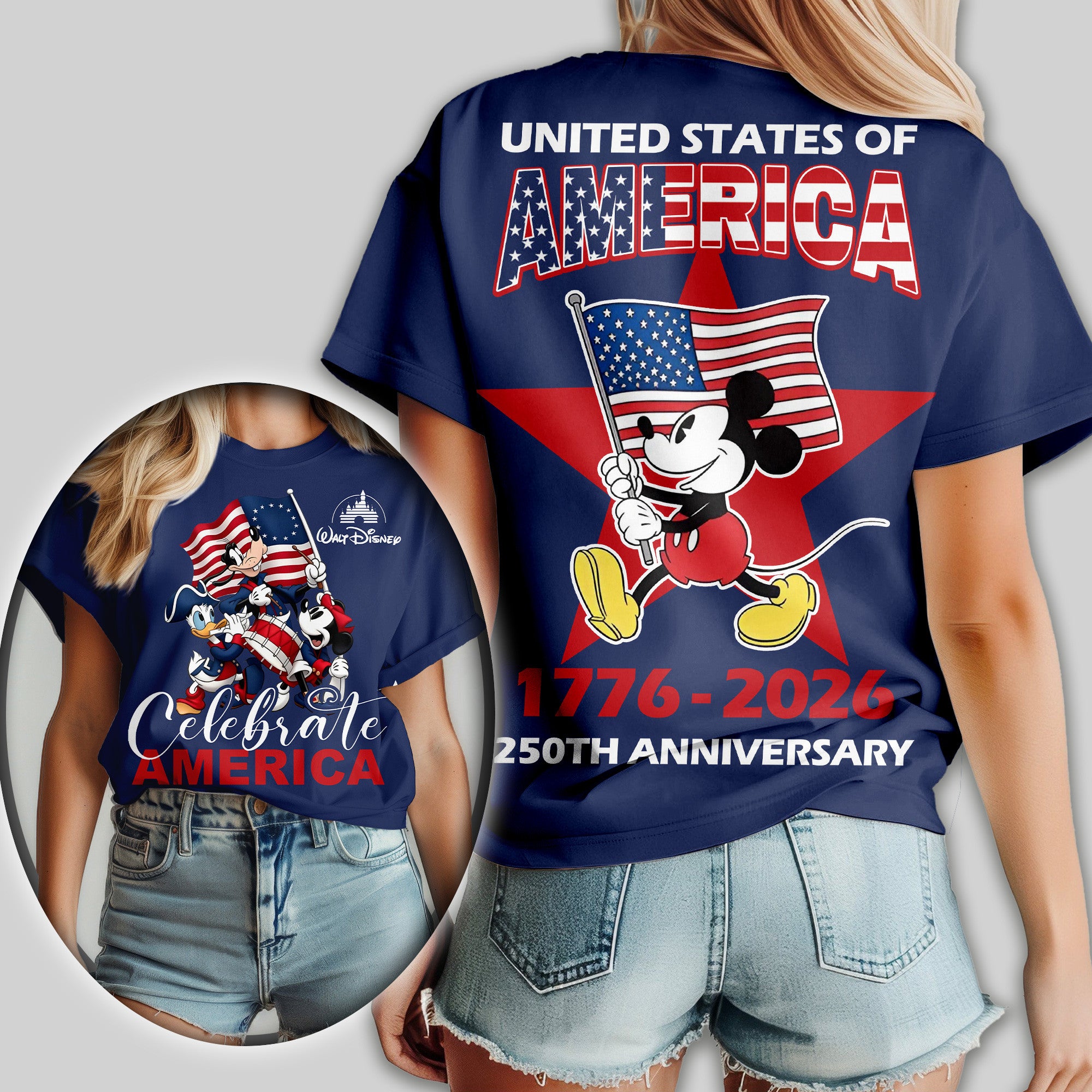Premium MCK 250th Anniversary Celebrate America 3D Shirt TD