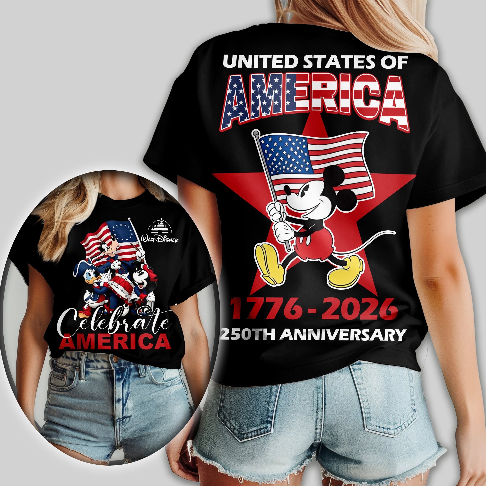 Premium MCK 250th Anniversary Celebrate America 3D Shirt TD