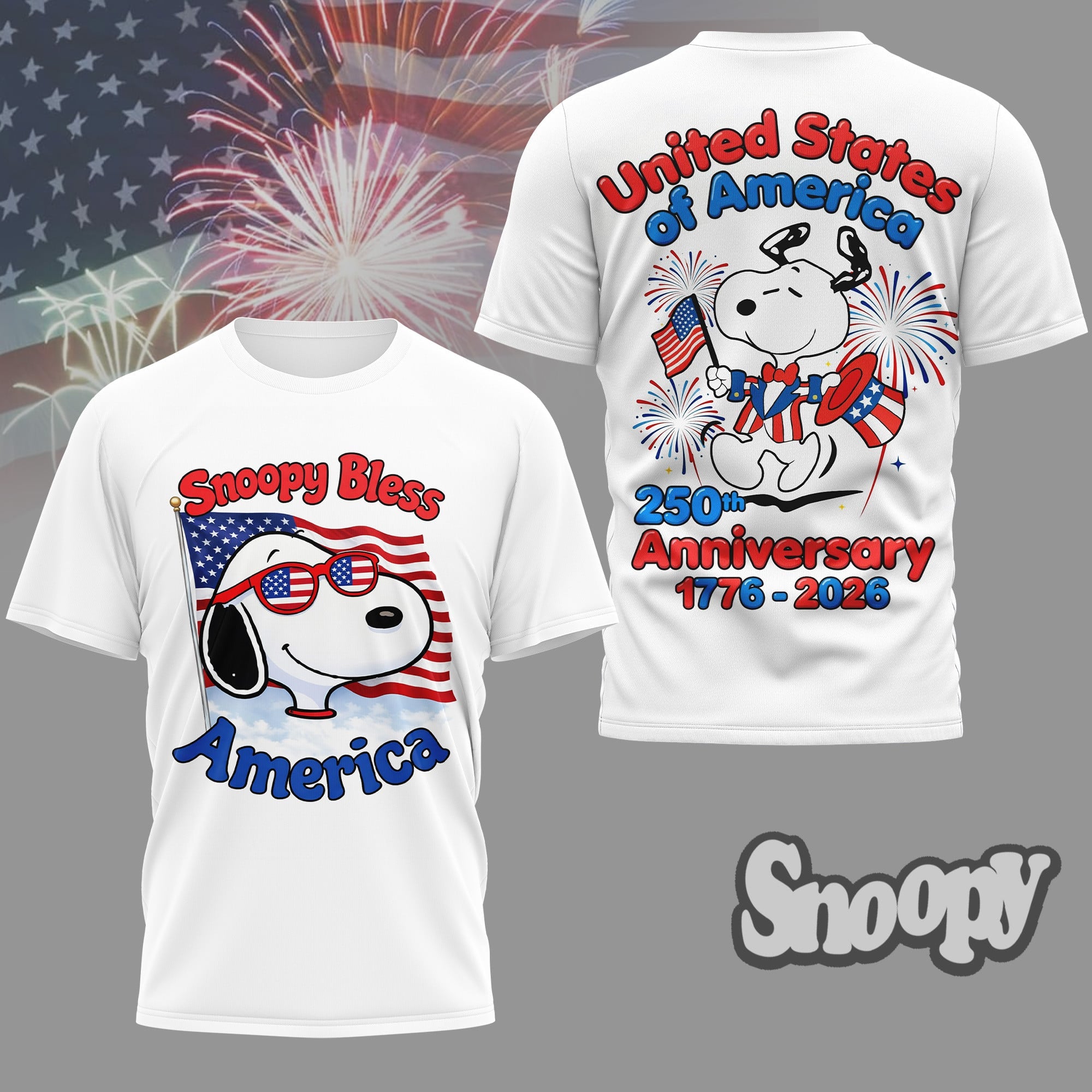 Premium SNPY 250 Years Of America 3D Shirt NY