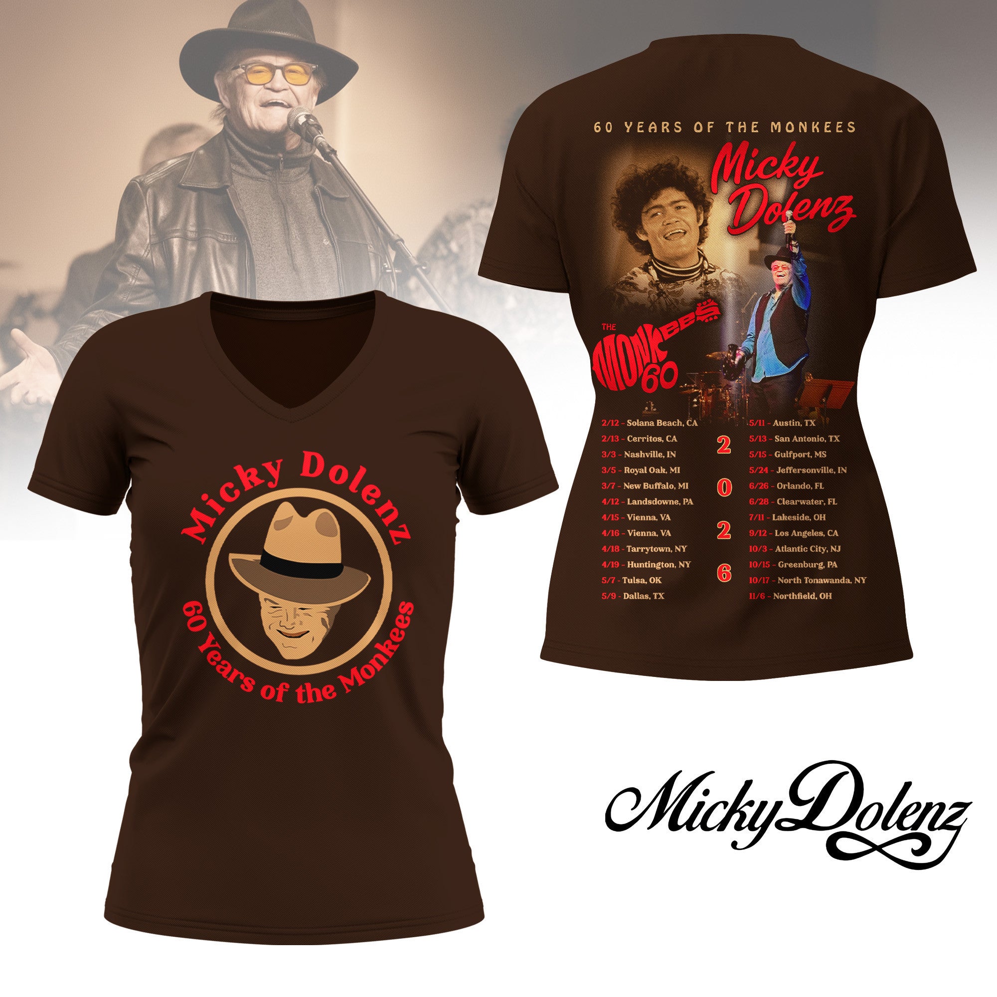 Premium MKDL 2026 Tour 3D Shirt HI