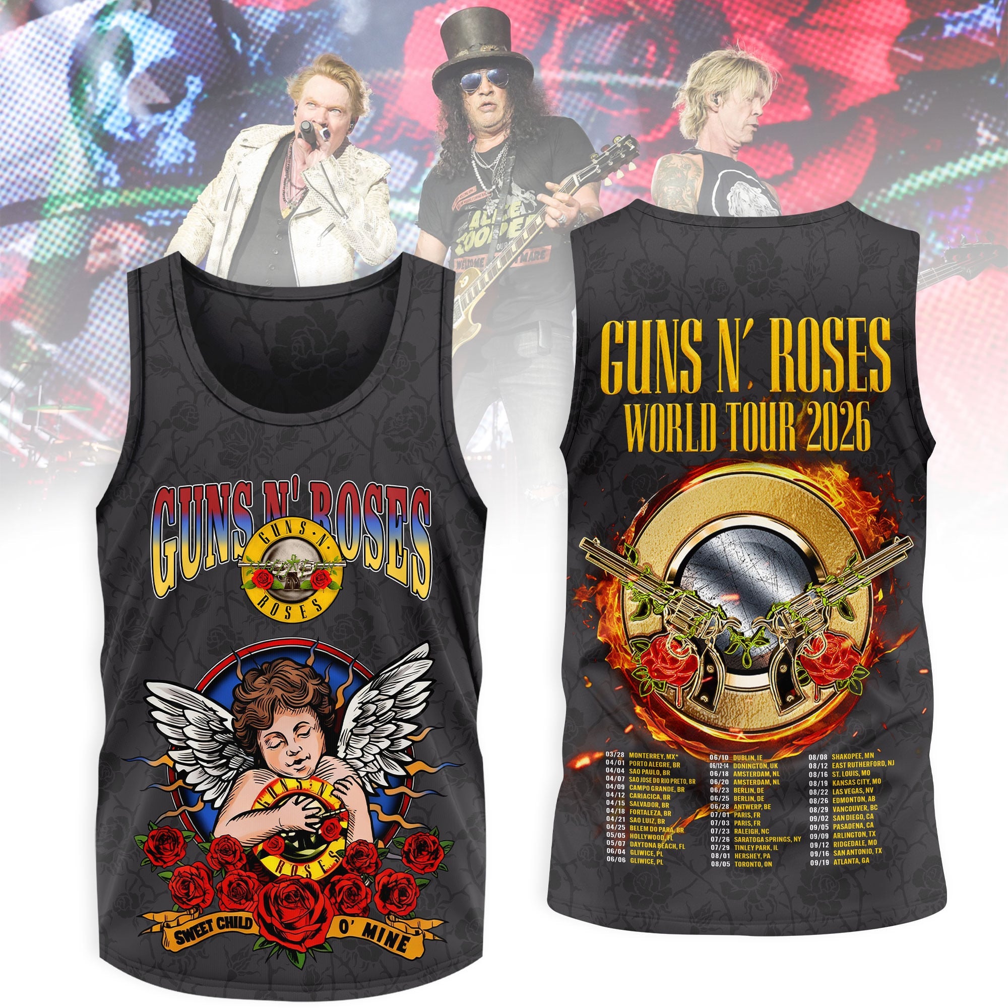Premium GNR 2026 Tour 3D Shirt MM