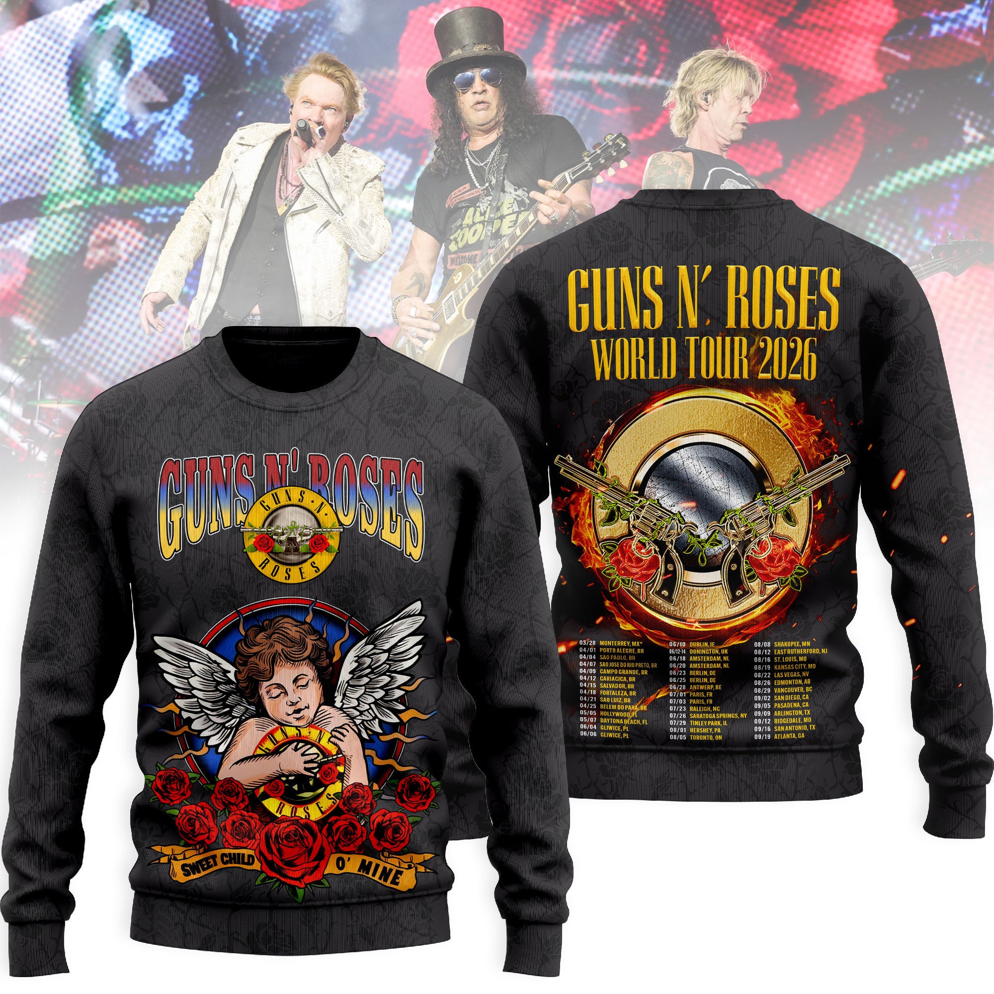 Premium GNR 2026 Tour 3D Shirt MM